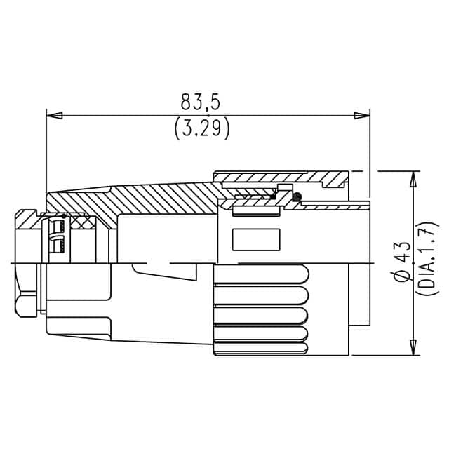 C01610D0190032 Amphenol Tuchel Industrial  Rundsteckverbindergehäuse